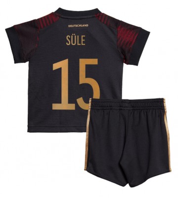 Tyskland Niklas Sule #15 Udebanesæt Børn VM 2022 Kort ærmer (+ korte bukser)